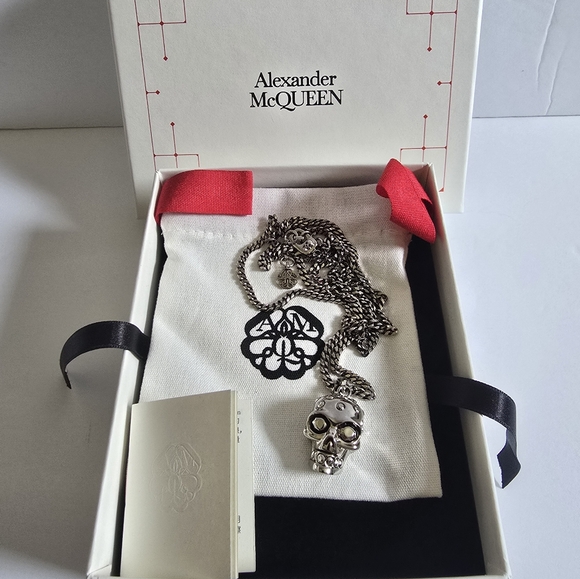 Alexander McQueen Other - Alexander McQueen Skull Necklace Silver